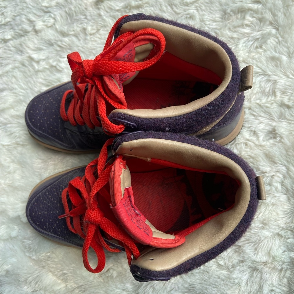 Dark purple / orange SB Nike Dunks - Picture 4 of 6